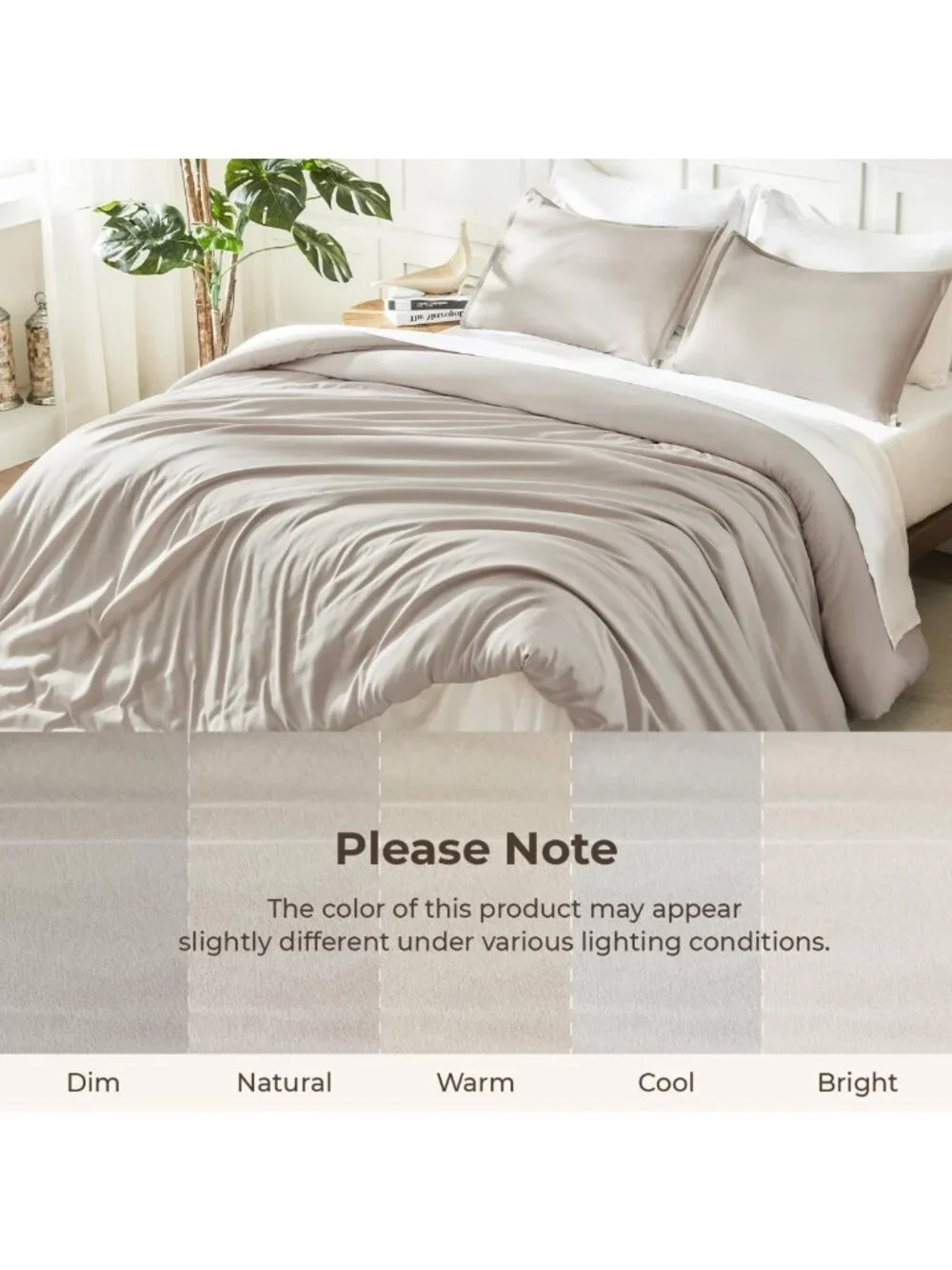Lightweight Full Size Comforter Set - 3 Piece Solid Bedding for Cozy Sleep